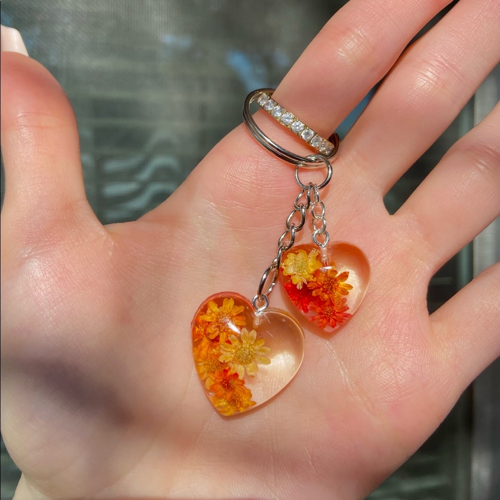 Floral keychain